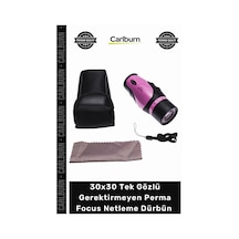 Dürbün 30x30 Tek Gözlü Ayarı Gerektirmeyen Perma Focus Otomatık Netleme Dürbün Fuşya Çok Renkli