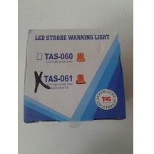 12v-24v Kırmızı Ledli Çakar Flaş Tepe Lambası Mıknatıslı Çakmak Girişli