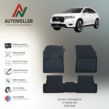 Ds 7 Crossback 2018-2022 Uyumlu Havuzlu Oto Paspas E-tense