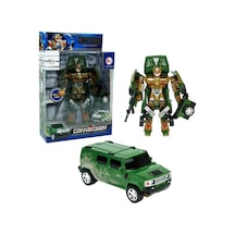 Hw-899-1-2-5 Kut. Dönüşebilen Robot Jeep 1:24 -vrd - Özel Seri Tru90826 Yeşil