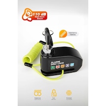 Alarmlı Motosiklet Disk Kilidi Suya Dayanıklı 110 Db Güçlü Alarm Çelik Güvenlik Kilidi 1 Adet