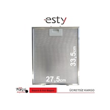 Esty Uyumlu 3155 60Lik Davlumbaz Filtresi Aspiratör Metal Filtre 275X335 - 444119202