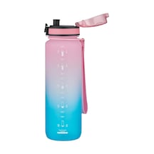 Fiftyfifty 1000ml Büyük Boy Çift Renk Softtouch Ff Collection Tritan Su Matarası Pembe-yeşil Diğer