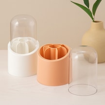7 Bölmeli Kapsül Organizer Plastik Hazne, Mika Kapak Çok Renkli