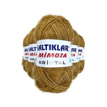 5 Adet Mimoza Kristal Işıltılı Şal Patik Yelek İpi 54 Çok Renkli