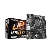 Gıgabyte A520m-k V2, 2xddr4, 1x M.2, D-sub, Hdmı, Am4 Soket Anakart