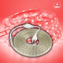 10 Metre Kırmızı Işık Hortum Şerit Led Dış Ortam Aydınlatma 220v Fişli Sb-6539