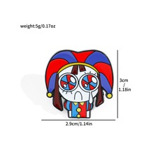 Inanılmaz Dijital Sirk Broşlar Karikatür Pomni Jax Emaye Yaka Iğneler Sirk Light Yellow Color Açık Sarı