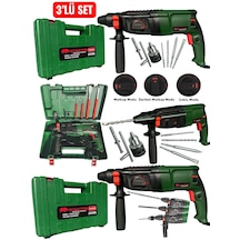 Schmıtzer 3'lü Set Sch-2603y Pro 850 W Sds Plus Metal Şanzuman Profesyonel Darbeli Matkap Kırıcı Delici 26mm Hilti