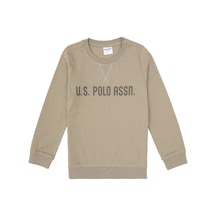 U.S. Polo Assn. Erkek Çocuk Açık Haki Bisiklet Yaka Sweatshirt 50314939-VR183