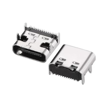 Ic-266b-4 Type-c Dişi Şase Konnektör - Usb 3.1 16 Pin Hızlı Şarj Destekli Soketi