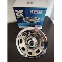 Orgaz Krom Turbo Çakmalı Kamp Ocak Gri