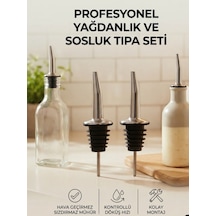 Mucit Home 2 Adet Şişe Ucu Servis Aparatı Yağdanlık Tıpa Tapa Mantar Bar Restaurant Otel İçin Renkli