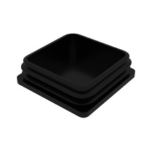 Cateksss 90x90 Mm Profil İçin Kademeli İçe Geçme Profil Tapası, Profil Kapak, Profil Tapa Siyah - 60 Lı Paket