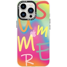 Newface Apple İphone 14 Pro Kılıf Estoril Desenli Kapak - Estoril - 3 Mavi