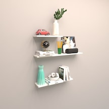 Rafkestir 3 Lü Raf Set ( 60-40-40 ) Beyaz ( Parlak )