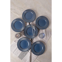 Lapis Myra Pasta Tabağı 22 Cm 6 Adet Q08 Çok Renkli