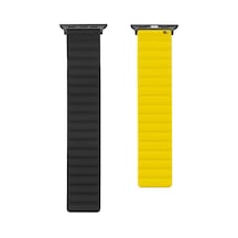 Watch 7 41mm Uyumlu Krd-52 Zore Kordon-siyah-sarı