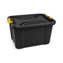 Orret Home 40 Litre Büyük Saklama Kutusu, Kilitli Kapaklı Plastik Organizer, Takım Sandığı, Oto Bagaj Organizeri, Garaj Atölye Eşya Depolama Kutusu 40 Litre