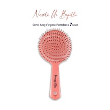 Nascita Professional Üç Boyutlu Oval Saç Fırçası Pembe X 7 Adet 0