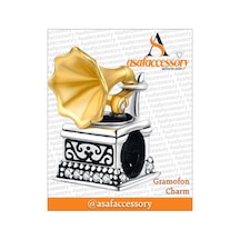 Gramafon Charm Asafaccessory Sarı