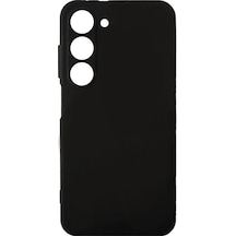 Noktaks - Samsung Galaxy S23 Uyumlu - Kılıf Mat Soft Esnek Biye Silikon - Siyah