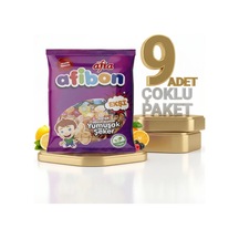 Afia Afibon Ekşi Karışık Meyveli Yumuşak Şeker 9x80 Gr