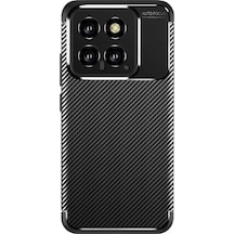 Xiaomi Mi 14t Uyumlu Kılıf Auto Focus Karbon Kapak - Siyah