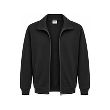 Classics Men Tam Fermuarlı Yakalı Ceket - 7772 Siyah
