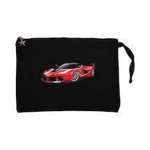 Asphalt 9 Legends Red Car Siyah Clutch Cüzdan / El Çantası Siyah