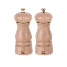 Peugeot Clermont Natural Karabiber Ve Tuz Değirmen Seti 13 Cm Ahşap