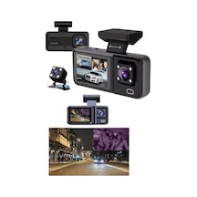 Mey İthalat Ekranlı Sürüş Kaydedici Dvr Ön Ve Arka Kameralı Full Hd Çözünürlüklü