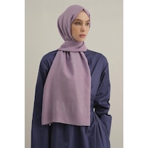 Armine Logo Drop Pamuk İpek Şal 42 Lila
