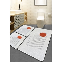 Cat Century 3'lü Set Banyo Paspası Djt Renkli