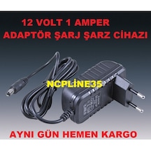 12 Volt 1 Amper Adaptör Şarj Cihazı Aleti Adsl Vdsl Modem Adaptör