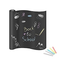 Chermik Kara Tahta Kendinden Yapışkanlı Rulo Yazı Tahtası Silinen Sticker 124-Pembe