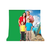 200x300 Cm Yeşil Fon Perde Seti, Chroma Key Green Screen Kit, T Braket Stand, 5 Klips İle Birlikte, Fotoğraf Video Çekimi İçin Açık Mavi