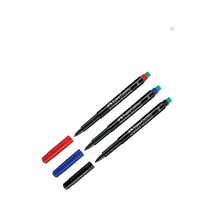 Tr Multimark Permanent Asetat Kalemi 1.0mm, 3 Renk Siyah, Kırmızı, Mavi Genel