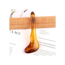 10 Adet Reçine Kazıma Levha Yüz Masaj Aleti Güzellik Salonu Turuncu 0174 Çok Renkli