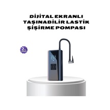 Bfs Kablosuz Dijital Lastik Şişirme Pompası Led Işıklı 80w