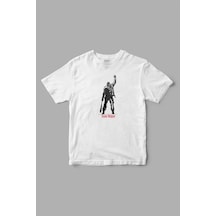 "team Negan" Negan The Walking Dead Twd Baskılı Tişört Beyaz
