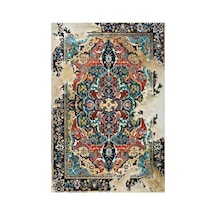 Kartela Halı Leno Halı Jüt Taban Dokuma Halı - 60 X 90 Cm Çok Renkli