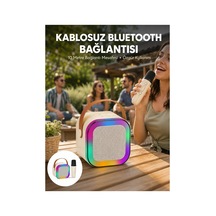 Mulvxkrg Krg02 Karaoke Mikrofon Hoparlör Seti 6 Saat Kullanım Süresi Yeni Nesil Mulvix