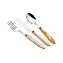 Rivadossi Agata Ring Krem 36 Parça Gold - Krem