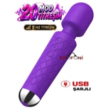 Erofoni Usb Şarjlı Medikal Silikon 20 Mod Titreşim Ve 8 Fonksiyon Hız Teknolojik Erotik Masaj Vibratörü