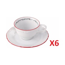 Porland Caribou Tabaklı Kahve Fincanı 75cc 6'lı 04AP022144