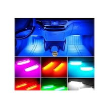 Opel Corsa B 1993-2000 İçin Uyumlu Araç İçi Ayak Altı Led Şerit Işık, 48 Led Rgb Atmosfer Aydın