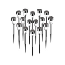 Solar Bahçe Lambası 10'lu Set Metal Güneş Enerjili Led Dış Mekan Aydınlatma, Su Geçirmez