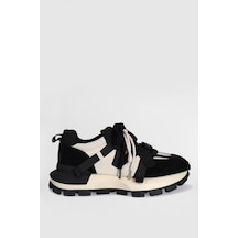 Lufian Yoko 121230049 Kadın Sneaker Ayakkabı Siyah 36-40 Siyah