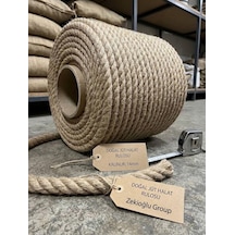 Jüt Halat Dekor İpi 14 Mm 10 Metre Kendir İp Hasır İp Urgan Halat Hobi Ve Dekorasyon İpi